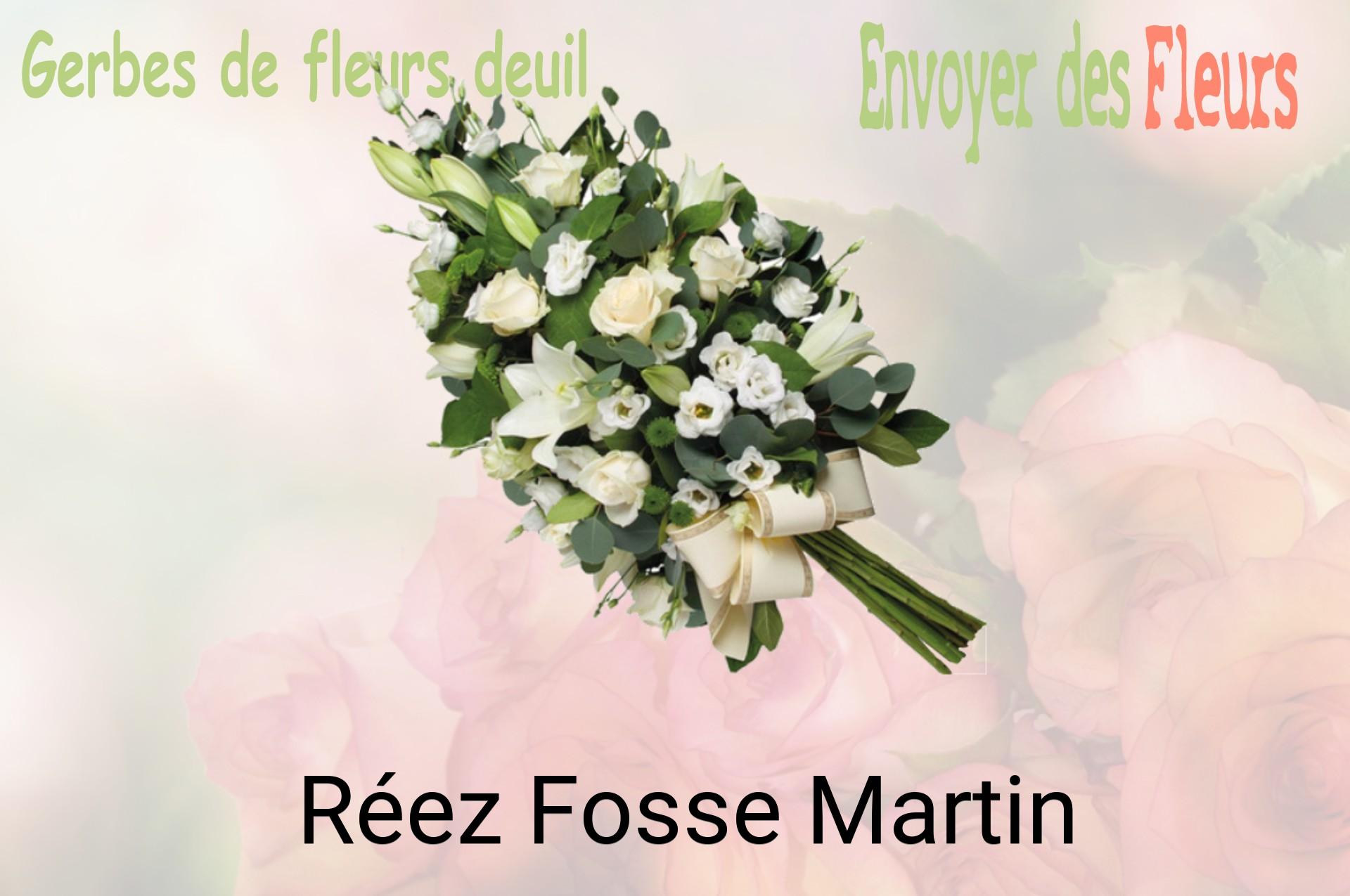 Gerbe de fleurs de deuil livrée à Réez-Fosse-Martin
